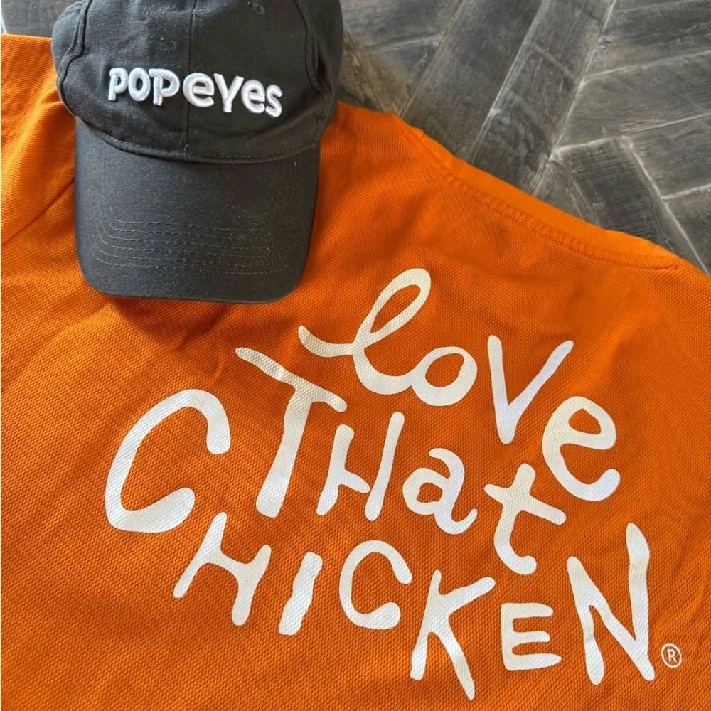 Popeyes Orange and Black Uniform Set | XL - Picture 8 of 11